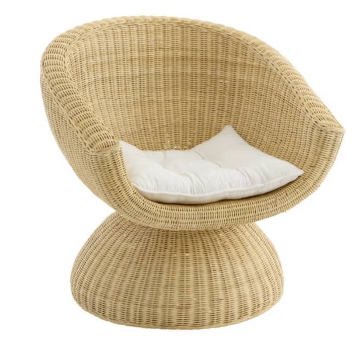 These Are Hands Down Best Chairs For Small Space Living Rooms And Here   Rattan Nikita Swivel Chair With Cushion